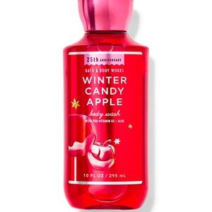 Bath & Body Works Winter Candy Apple Body Wash - Red
